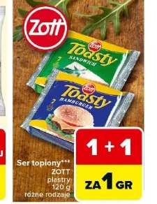 Ser topiony Zott Toasty