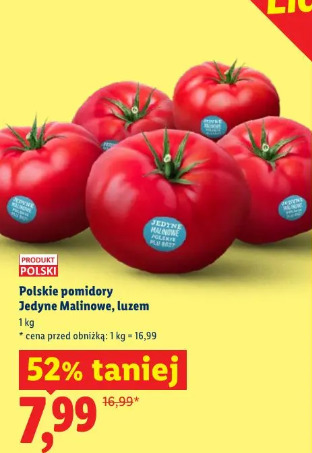 Polskie pomidory Jedyny Malinowe, luzem