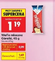 Wafle mleczne Góralki