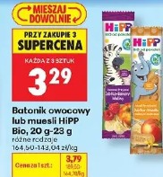 Batonik owocowy lub musli Hipp Bio