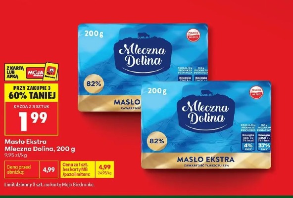 Mleczna Dolina masło ekstra
