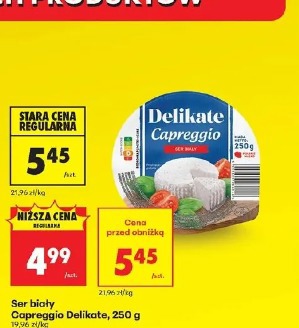 Ser biały Capreggio Delikate, 250 g