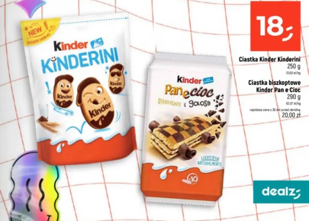 Ciastka biszkoptowe Kinder Pan e Cioc