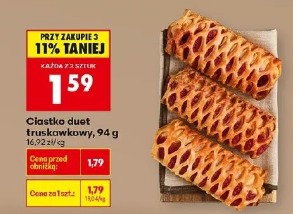 Ciastko duet truskawkowy