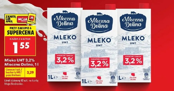 Mleko UHT 3,2% Mleczna Dolina