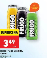 Napój Frugo w szkle