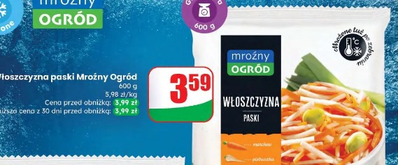 Włoszczyzna paski Mroźny Ogród
