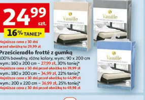 Vanille Prześcieradło frotte z gumką