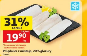 Polędwice z mintaja, 20% glazury