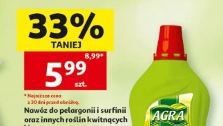 Nawóz do pelargonii i surfinii oraz innych roślin kwitnących Agra