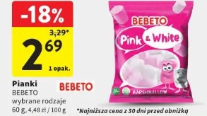 Pianki Bebeto Pink & White