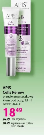 Apis Cells Renew przeciwzmarszczkowy krem pod oczy