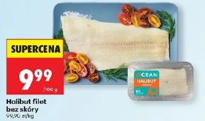 Halibut filet bez skóry