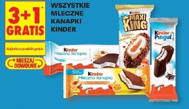 Wszystkie mleczne kanapki Kinder