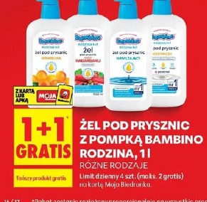 Żel pod prysznic z pompką Bambino Rodzina