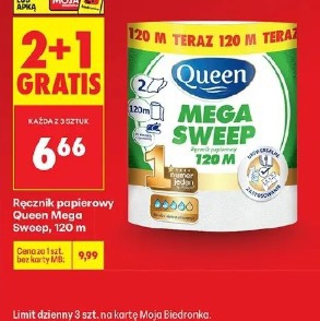 Ręcznik papierowy Queen Mega Sweep, 120 m