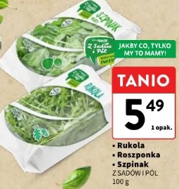 Rukola / Roszponka / Szpinak Szałowi i Pół