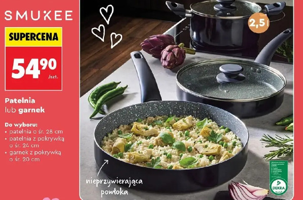 Smukee patelnia lub garnek