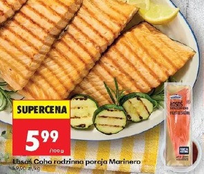 Łosoś Coho rodzinna porcja Marinero