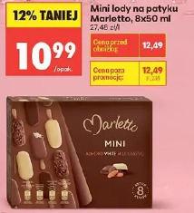Mini lody na patyku Marletto