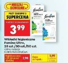 Wkładki higieniczno Femina Ultra, 28 szt./30 szt./50 szt.