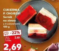 Cukiernia P. Chojecki Sernik na zimno z truskawkami