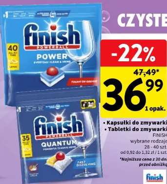 Tabletki/kapsułki do zmywarki Finish