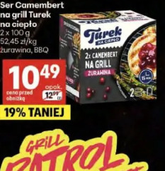 Ser Camembert na grill Turek na ciepło