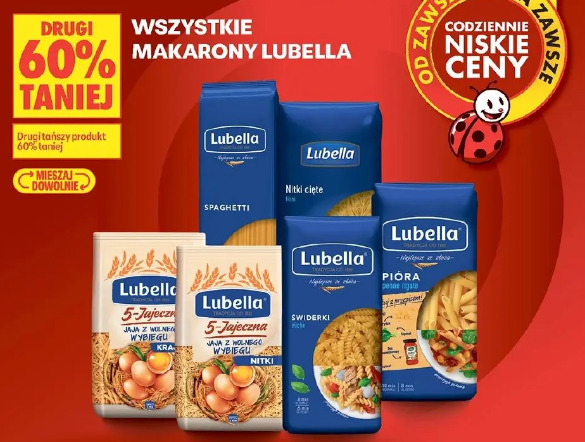 Wszystkie makarony Lubella