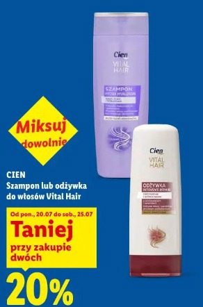 Cien Szampon lub odżywka do włosów Vital Hair