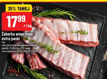 Żeberka wieprzowe extra paski