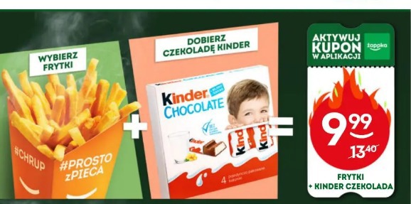 Frytki + Kinder czekolada