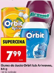 Guma do żucia Orbit lub Airwaves