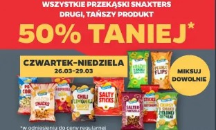 Wszystkie przekąski SnaXters drugi, tańszy produkt