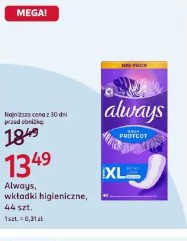 Always, wkładki higieniczne, 44 szt.