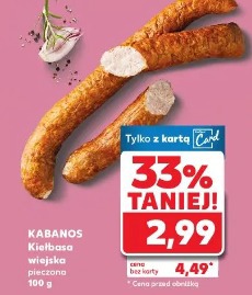Kabanos Kiełbasa wiejska pieczona