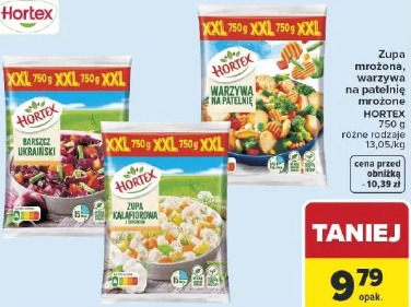 Zupa mrożona, warzywa na patelnię mrożone HORTEX