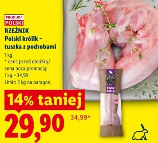 Rzeźnik Polski królik – tuszka z podrobami