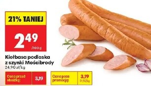 Kiełbasa podlaska z szynki Mościbrody