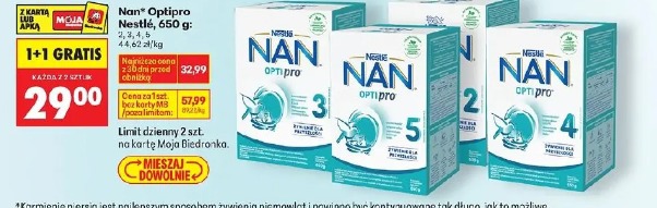 Nan Optipro Nestlé, 800 g, 2, 3, 4, 5