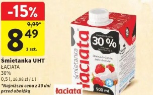 Śmietanka UHT Łaciata 30%