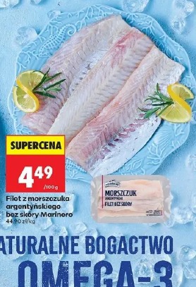Filet z morszczuka argentyńskiego bez skóry Marinero