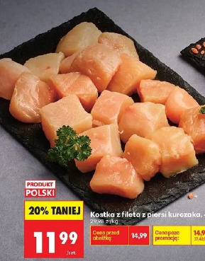 Kostka z fileta z piersi kurczaka