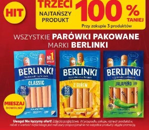 Parówki pakowane marki Berlinki