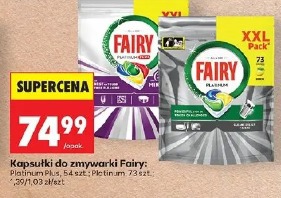 Fairy kapsułki do zmywarki Fairy Platinum Plus, Platinum