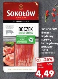 Sokołów Boczek wędzony surowy lub wędzony parzony