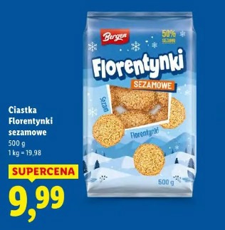 Bergen Ciastka Florentynki sezamowe