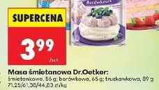 Masa śmietanowa Dr.Oetker: śmietankowa, borówkowa, truskawkowa