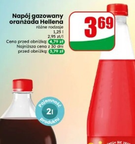 Napój gazowany oranżada Hellena