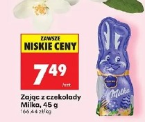 Zając z czekolady Milka